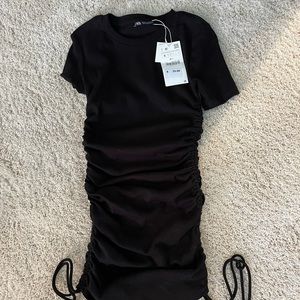 NWT Zara Tie on sides Mini Dress